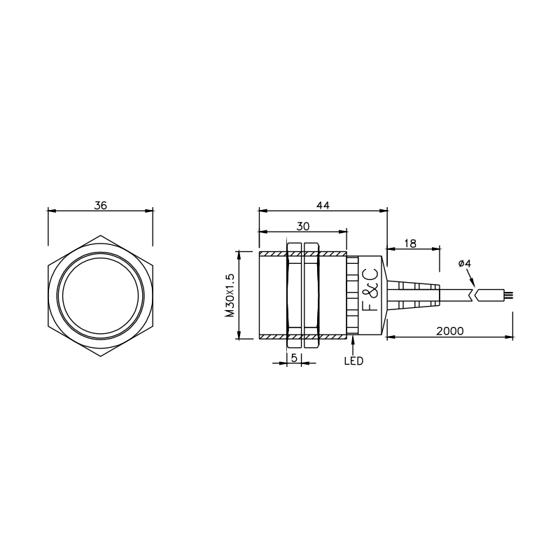 F3L-30ES15-B R2M размеры